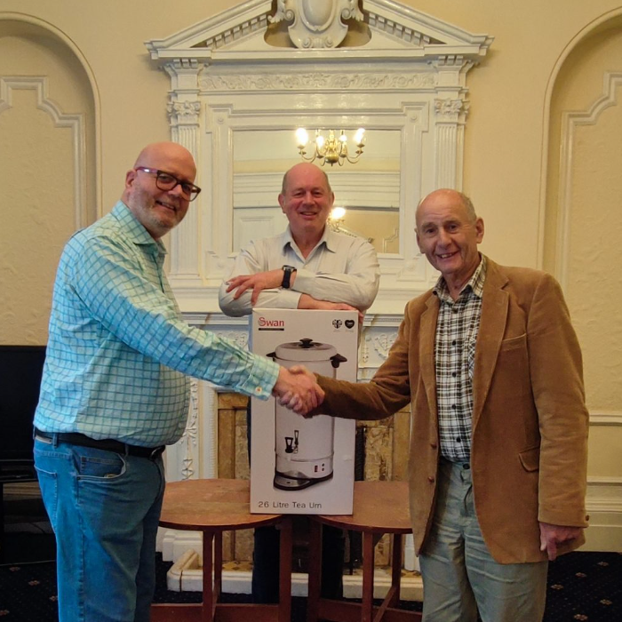 Donation of Tea Urn.